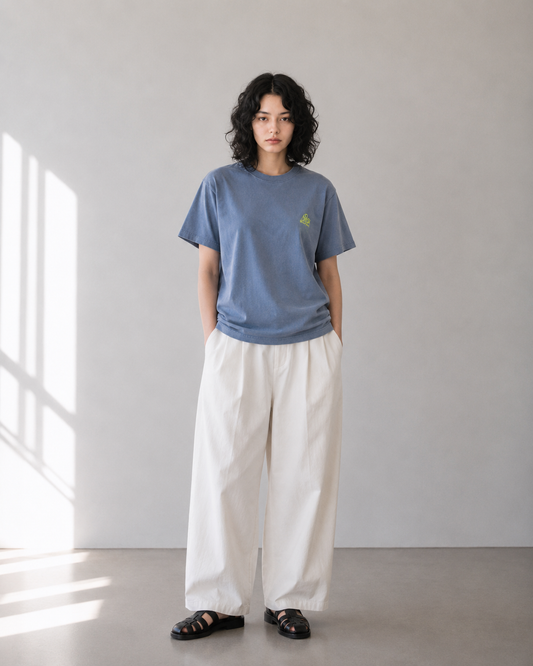 FRUEロゴ刺繍T-shirt